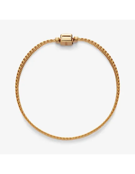 Funklende Krydsende Stjerne Charm – Sterlingsølv og 14 kt. guldbelægning med pavé Funklende Krydsende Stjerne Charm – Sterlingsølv og 14 kt. guldbelægning med pavé