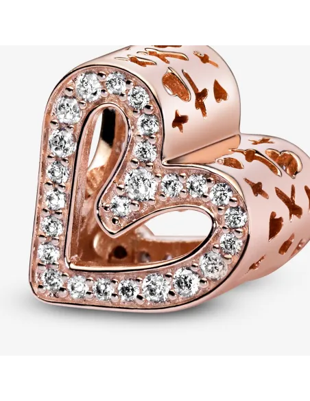 Funklende Krydsende Stjerne Charm – Sterlingsølv og 14 kt. guldbelægning med pavé Funklende Krydsende Stjerne Charm – Sterlingsølv og 14 kt. guldbelægning med pavé