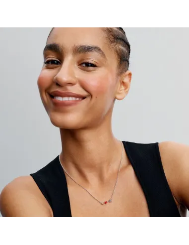 PANDORA | Pil & Muranoglas Hjerte Halskæde