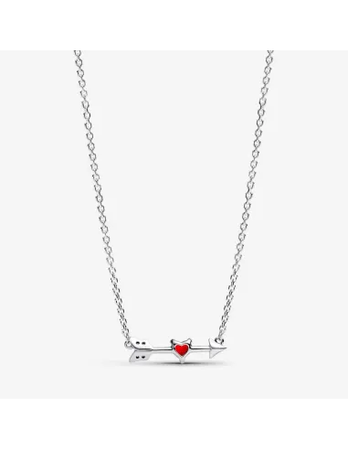 PANDORA | Pil & Muranoglas Hjerte Halskæde