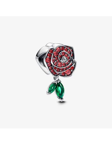 PANDORA | Funklende Rose i Blomst Charm