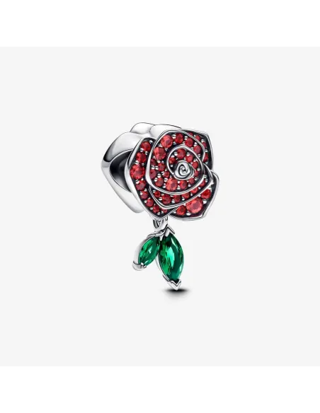 PANDORA | Funklende Rose i Blomst Charm PANDORA | Funklende Rose i Blomst Charm