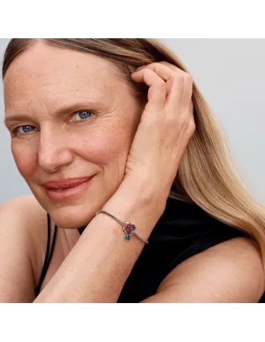 PANDORA | Funklende Rose i Blomst Charm