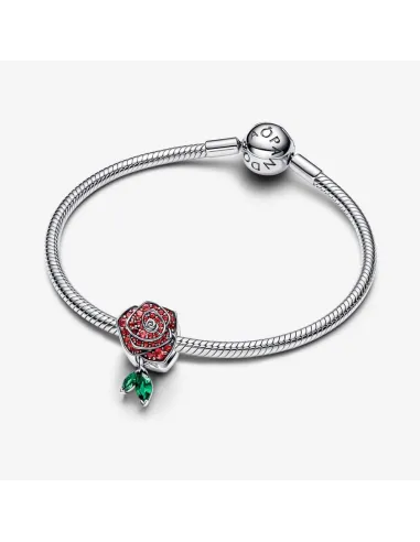 PANDORA | Funklende Rose i Blomst Charm