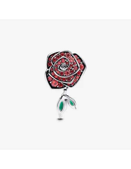 PANDORA | Funklende Rose i Blomst Charm PANDORA | Funklende Rose i Blomst Charm