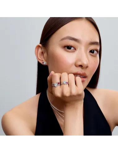 PANDORA | Halo Hjerter Ring