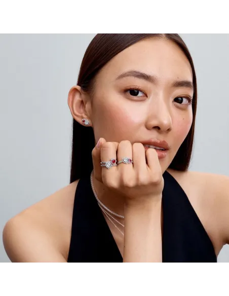 PANDORA | Halo Hjerter Ring PANDORA | Halo Hjerter Ring