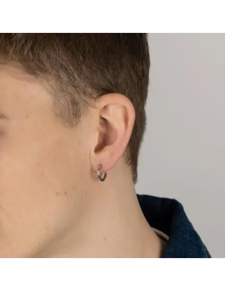 SON OF NOA | SON rhod. sølvcreol 15mm 1 stk. SON OF NOA | SON rhod. sølvcreol 15mm 1 stk.