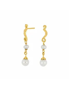 NORDAHL JEWELLERY | Forgyldt sølv ørehængere SPACE52 1