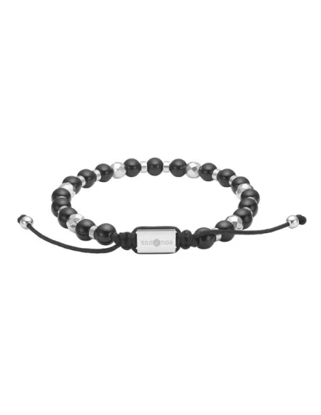 SON OF NOA | SON armbånd black agate og stål