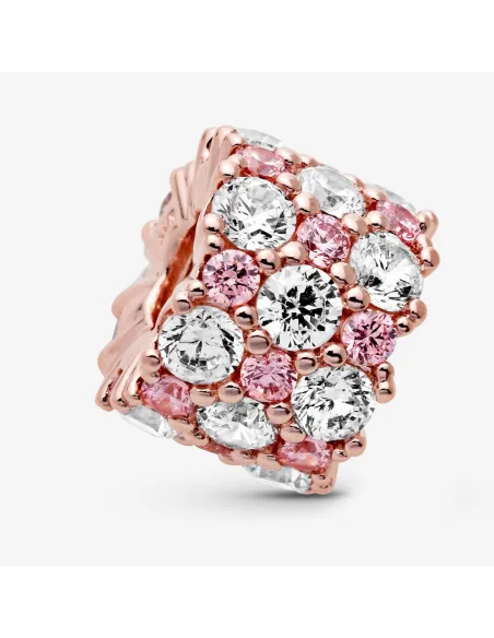 Funklende Krydsende Stjerne Charm – Sterlingsølv og 14 kt. guldbelægning med pavé Funklende Krydsende Stjerne Charm – Sterlingsølv og 14 kt. guldbelægning med pavé