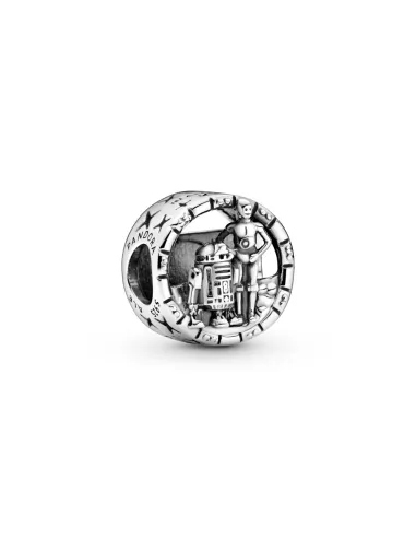 PANDORA | Star Wars logo, R2D2 og C3PO sterling sølv charme