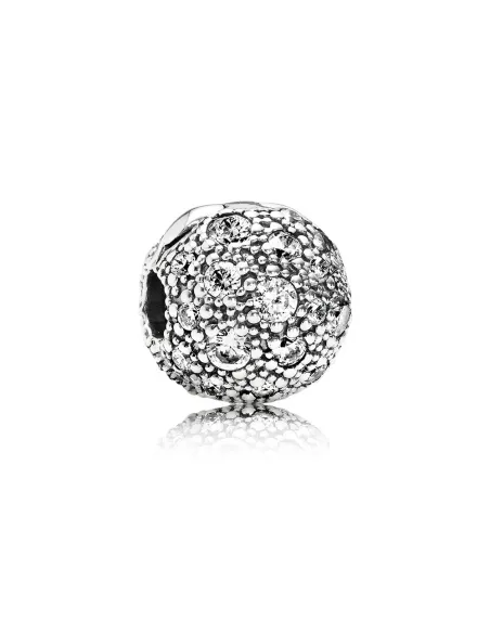 PANDORA | Abstrakt sølv klemmeled med cubic zirconia PANDORA | Abstrakt sølv klemmeled med cubic zirconia
