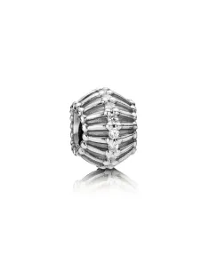 PANDORA | Abstrakt sølv charme med cubic zirconia