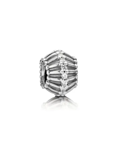 PANDORA | Abstrakt sølv charme med cubic zirconia