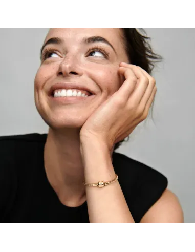 PANDORA | Pandora Moments 14 k guld Slangekædearmbånd