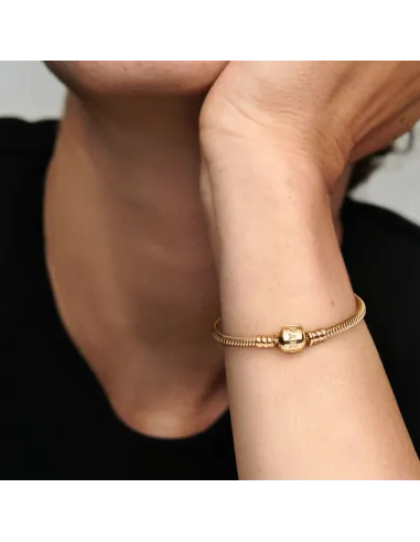 PANDORA | Pandora Moments 14 k guld Slangekædearmbånd