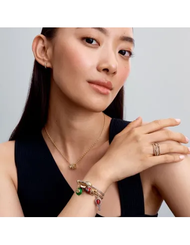 Pandora Lysende Engel Charm i sterlingsølv med funklende sten og stjernevedhæng.