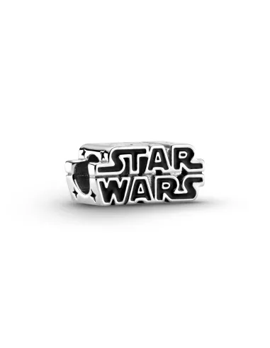 PANDORA | Star Wars logo sterling sølv charme med sort emalje