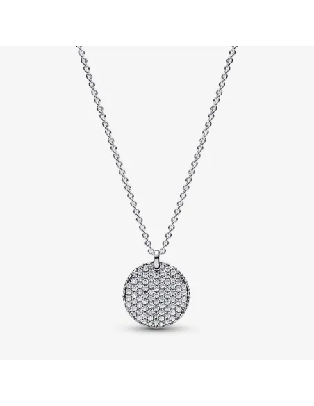 Funklende Krydsende Stjerne Charm – Sterlingsølv og 14 kt. guldbelægning med pavé