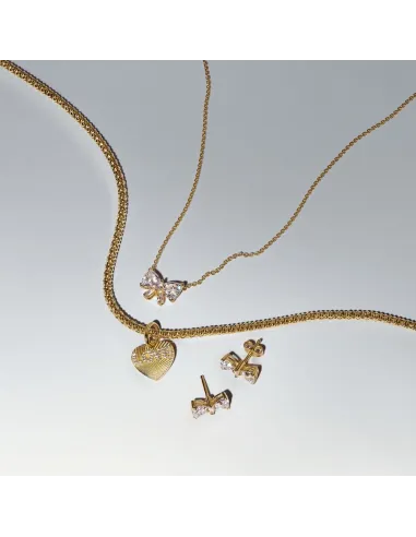 Pandora | Funklende Sløjfe Halskæde