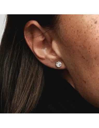 PANDORA | Clear Sparkling Crown Ørestikker