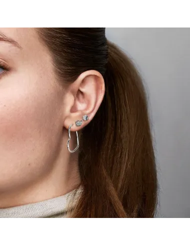 PANDORA | Clear Sparkling Crown Ørestikker