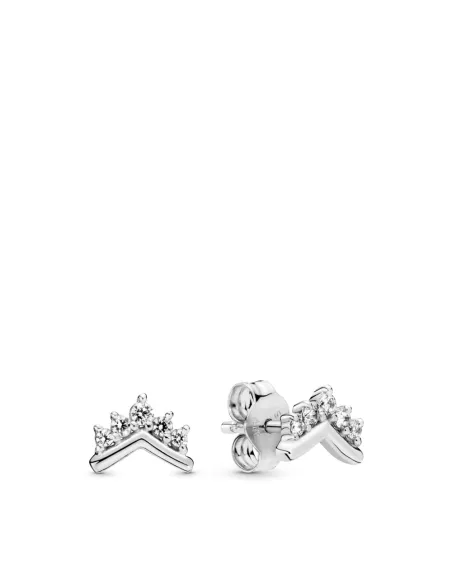 PANDORA | Øreringe i sterlingsølv med tiara wishbone med klare cubic zirconia PANDORA | Øreringe i sterlingsølv med tiara wishbone med klare cubic zirconia