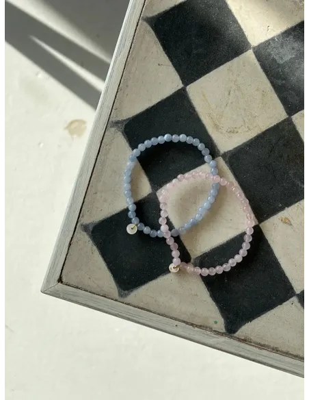 SOÏ | Aquamarin | Krystal armbånd 6 mm