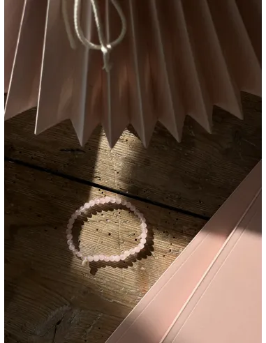 SOÏ | Rosakvarts | Krystal armbånd 6 mm