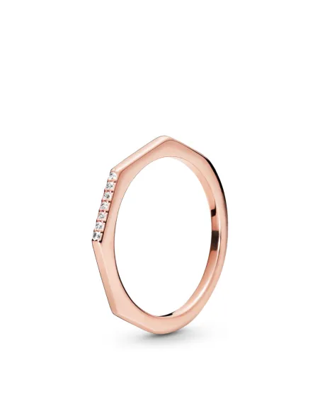 PANDORA | 14k roseforgyldt ring med klare cubic zirconia PANDORA | 14k roseforgyldt ring med klare cubic zirconia