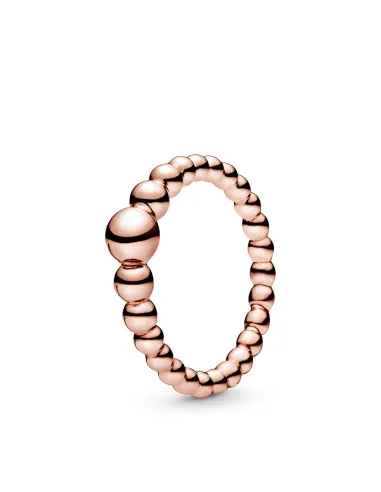 PANDORA | Perlebelagt 14 karat rosa forgyldt ring