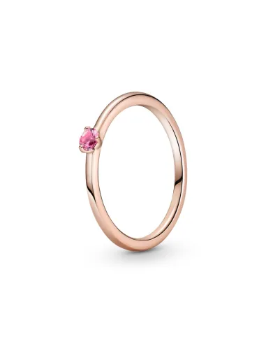 PANDORA | 14k roseforgyldt ring med phlox pink krystal