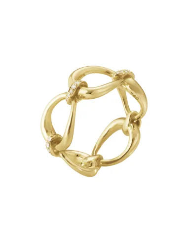 GEORG JENSEN | Offspring guld ring m. diamanter