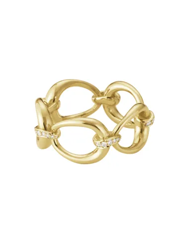 GEORG JENSEN | Offspring guld ring m. diamanter