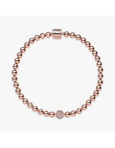 PANDORA | Kugle- og Pavéindfattet Armbånd