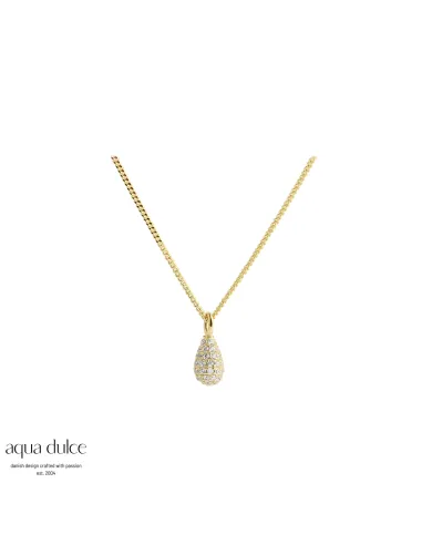 AQUA DULCE | PAVÉ NECKLACE | GOLDEN