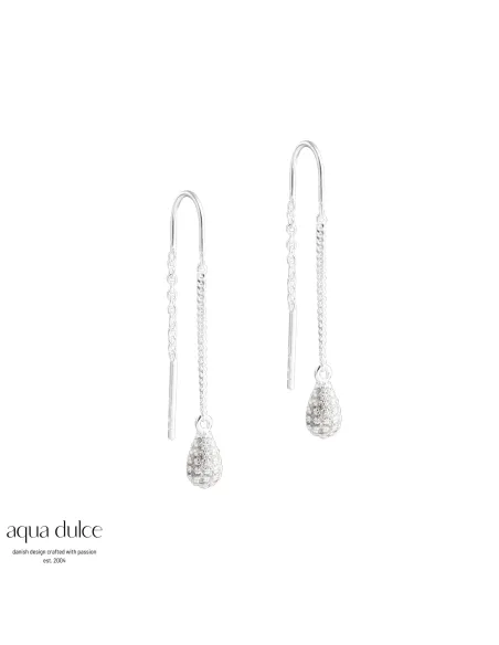 Ørestikker med 3 mm. hvide ferskvandsperler i bezel fatning. Ørestikker med 3 mm. hvide ferskvandsperler i bezel fatning.