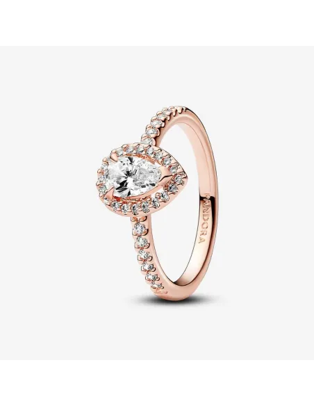 PANDORA | Funklende Pære Halo Ring PANDORA | Funklende Pære Halo Ring