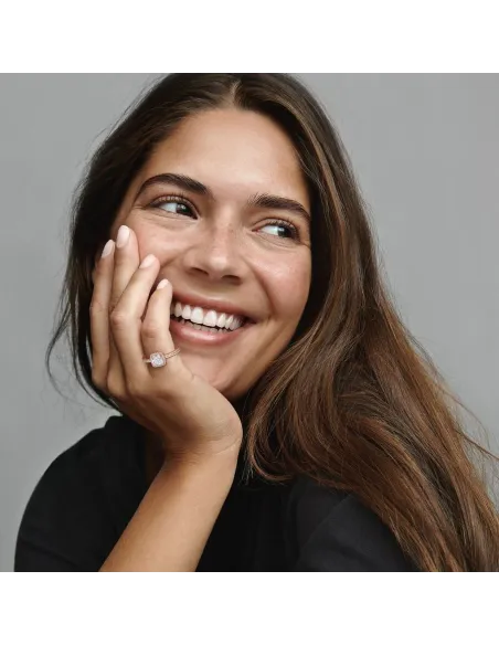 PANDORA | Kvadratisk Funklende Halo Ring PANDORA | Kvadratisk Funklende Halo Ring