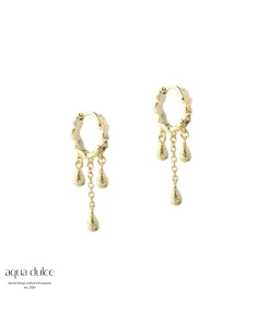 AQUA DULCE | CAPPA DROP HOOP | SILVER