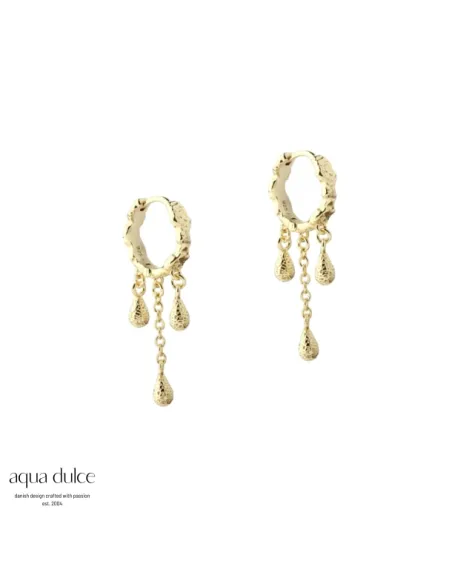 AQUA DULCE | CAPPA DROP HOOP | SILVER AQUA DULCE | CAPPA DROP HOOP | SILVER