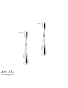 AQUA DULCE | SHINY DROP EARSTUD | SILVER