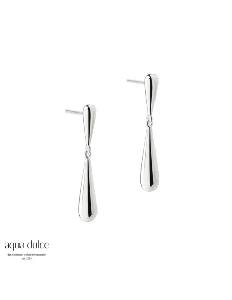 AQUA DULCE | SHINY DROP EARSTUD | SILVER AQUA DULCE | SHINY DROP EARSTUD | SILVER