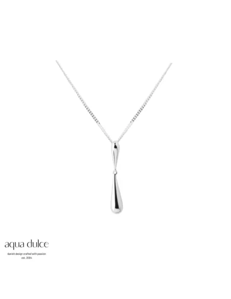 AQUA DULCE | SHINY DROPS NECKLACE | SILVER
