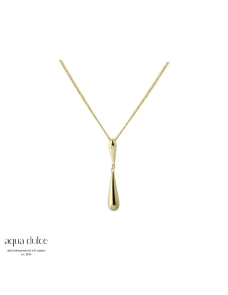 AQUA DULCE | SHINY DROP NECKLACE | GOLDEN