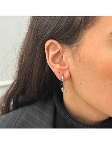 SISTIE 2ND | Sirena Hoops - Creoler Stål