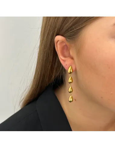 SISTIE 2ND | Drop - Øreringe Forgyldt