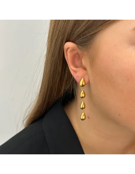 SISTIE 2ND | Drop - Øreringe Forgyldt