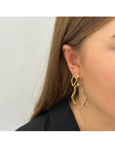 SISTIE 2ND | Wavy - Ørestikker Forgyldt